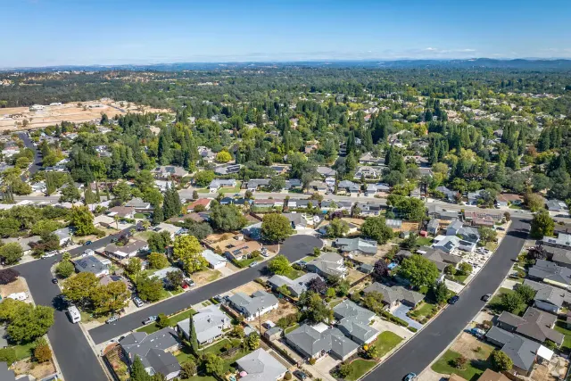 Aerial view of Granite Bay neighborhoods